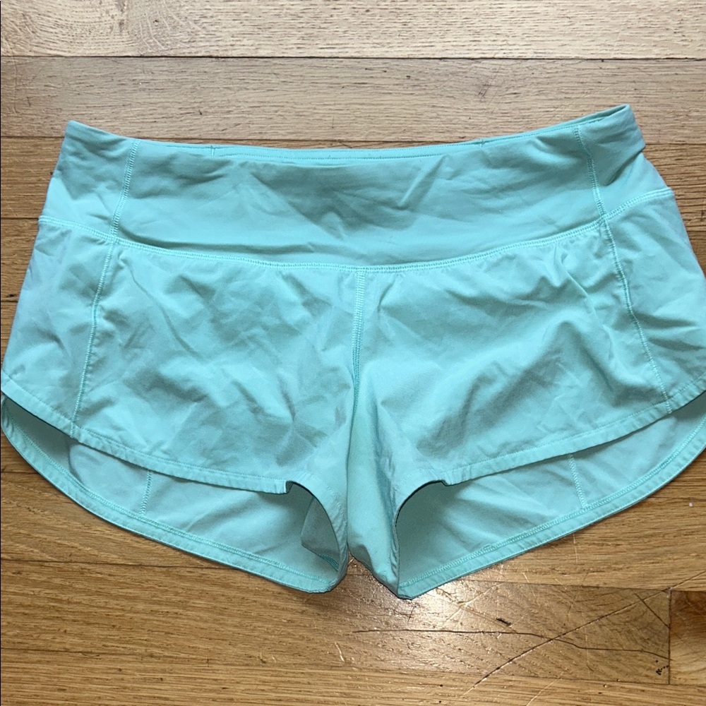 lululemon athletica mint colored Athletic Shorts